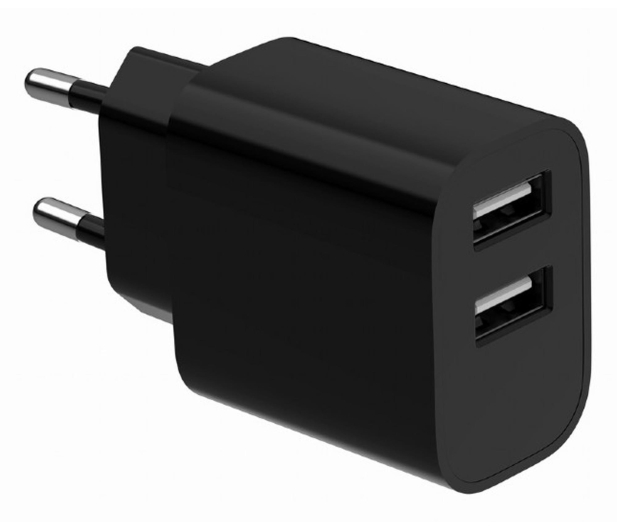 GEMBIRD 2-portowa uniwersalna ładowarka USB, 2.4 A, kolor czarny TA-UC-2A12-01-BK - 1351740 - zdjęcie 3
